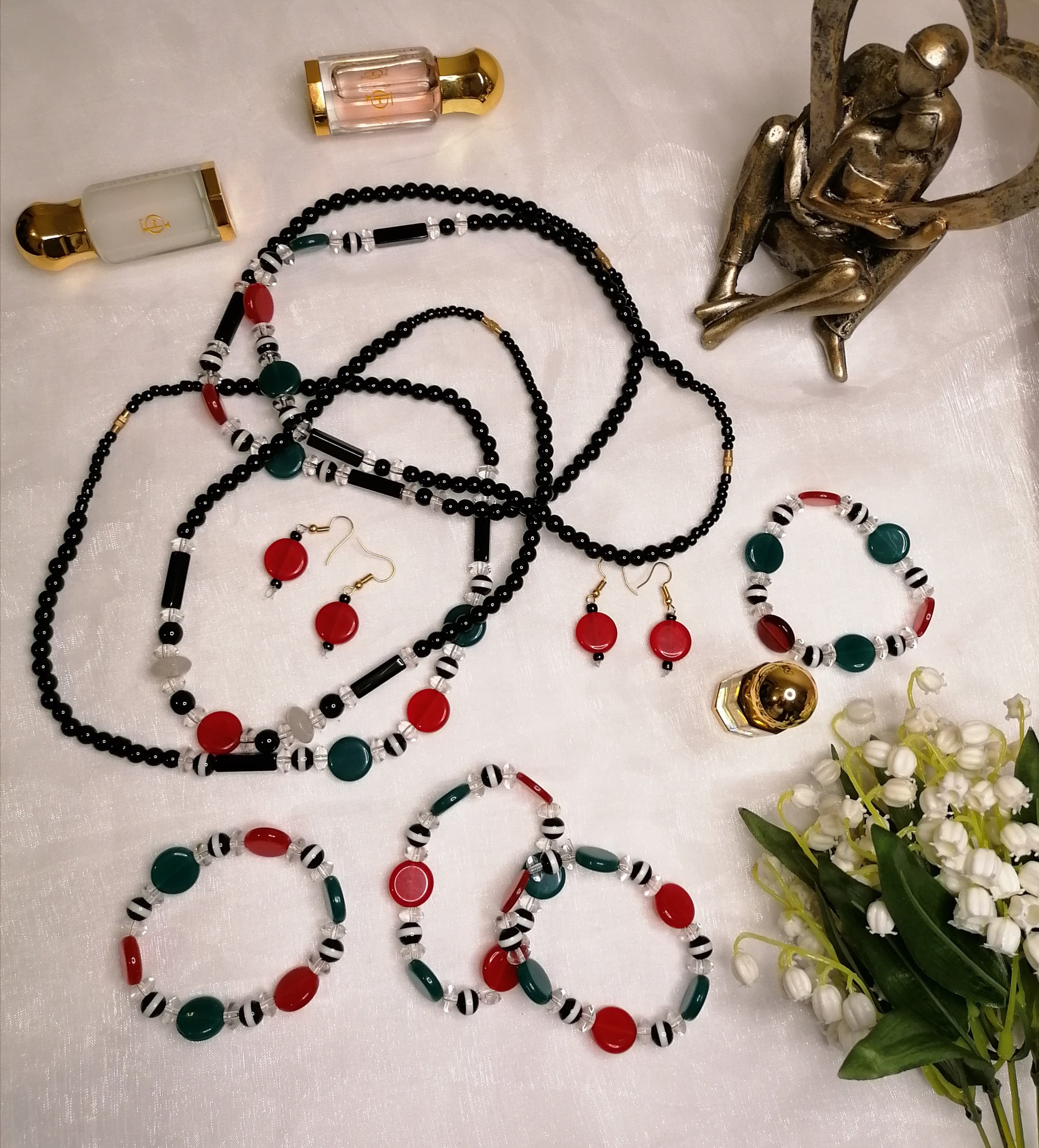 Kati African beaded jewellery set for healing and protection