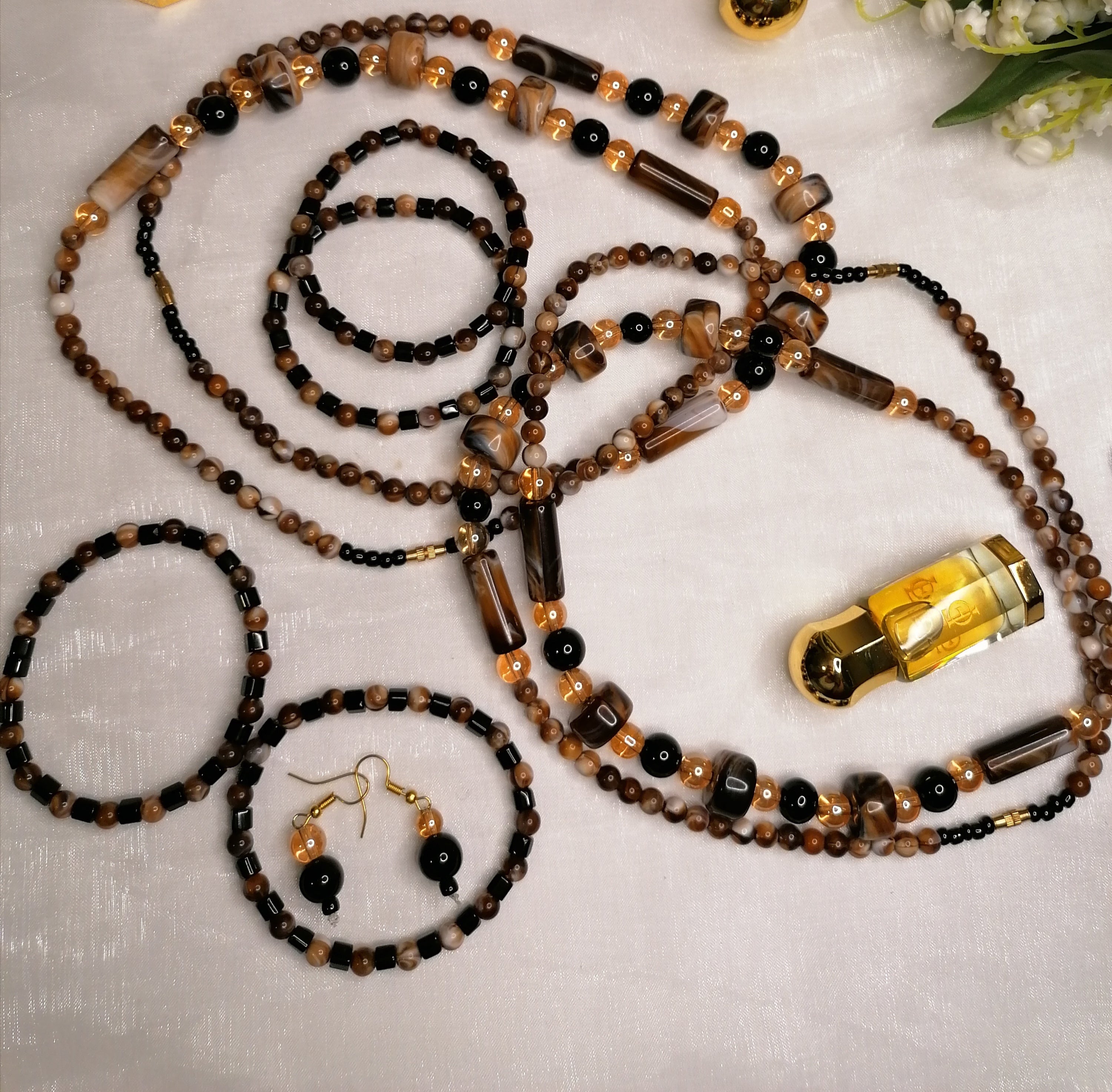 Nara African beaded jewellery set for healing and protection in three styles