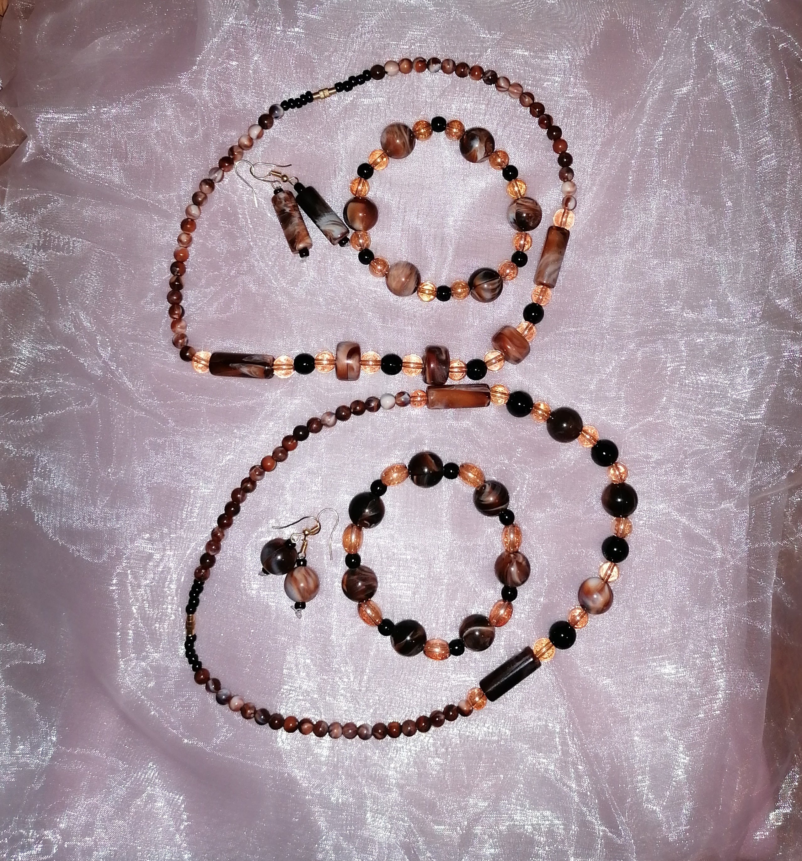 Nara African beaded jewellery set for healing and protection in three styles