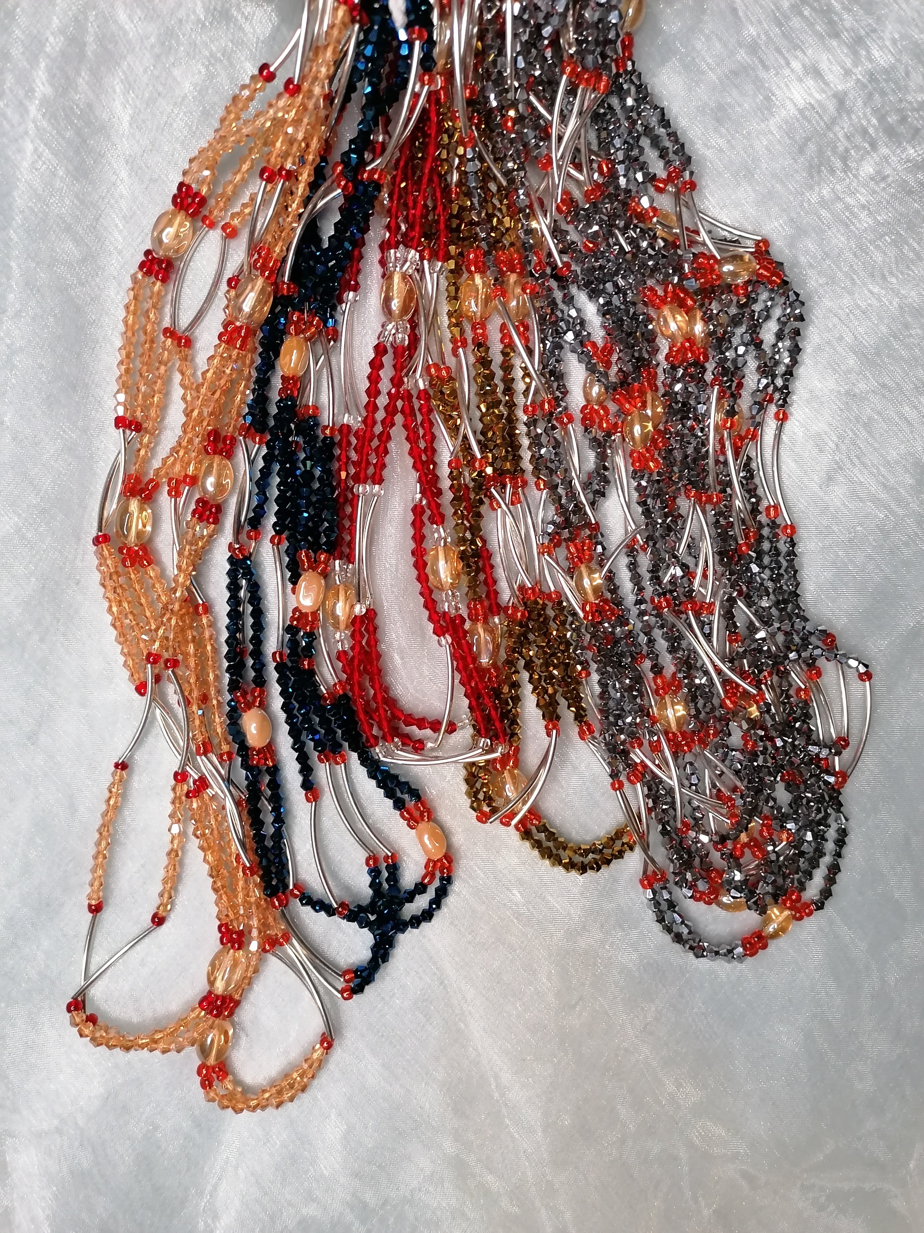 Bin Bin Sewani Authentic African Tied on double strands Waist Beads 5 styles