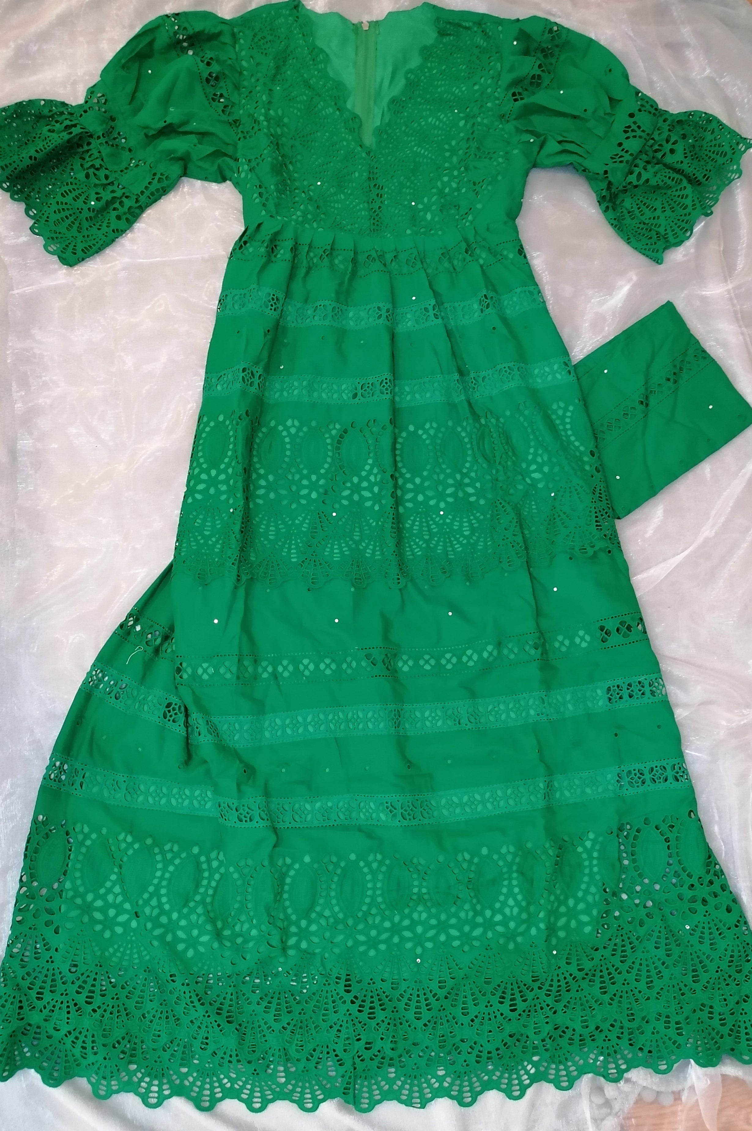 Sali green dress in L/long