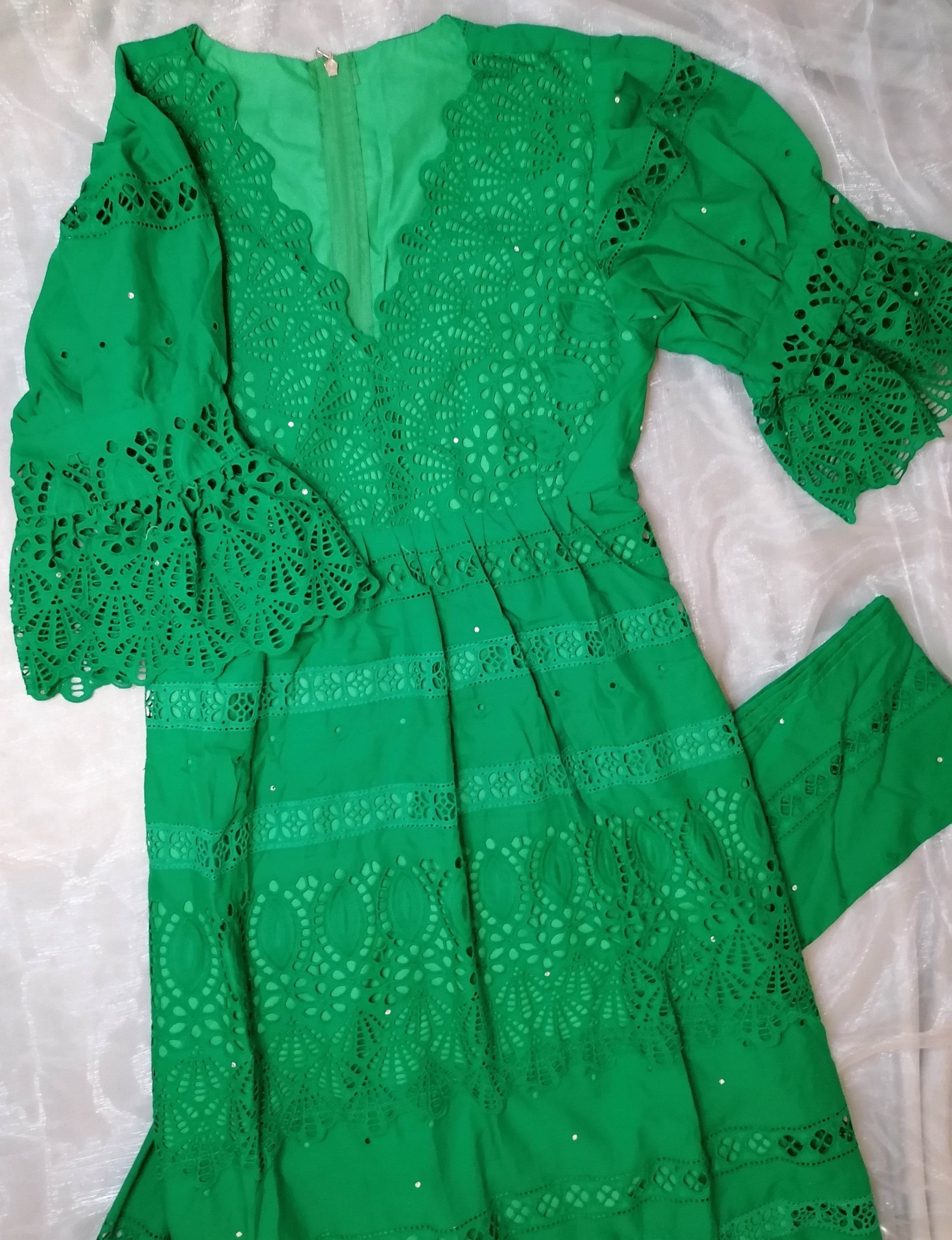 Sali green dress in L/long